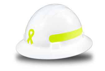 Americana Full Brim  Awareness Ribbon - Reflective  Fluorescent  / Prisma