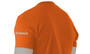 Sidegraph Reflective T-shirt  with rear vertical bar - Runner -  Orange