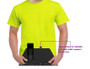 HI - VIZ  T-shirt  UtileeT -  Double pocket with zipper  closure - Yellow