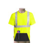 HI - VIZ  ANSI T-shirt with utility pocket  :  utileeT -  Type R Class 2-  Yellow