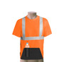 HI - VIZ  ANSI T-shirt with utility pocket  :  utileeT -  Type R Class 2-  Orange