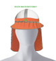 Hard hats neck shade  and sun  visor Solshield— Orange - JW
