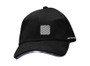 Reflective baseball cap with clear trim on visor - Rounded square