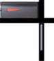 Mailbox Hi – Viz reflector - Reflective rounded  ends -Gray – Segmenta