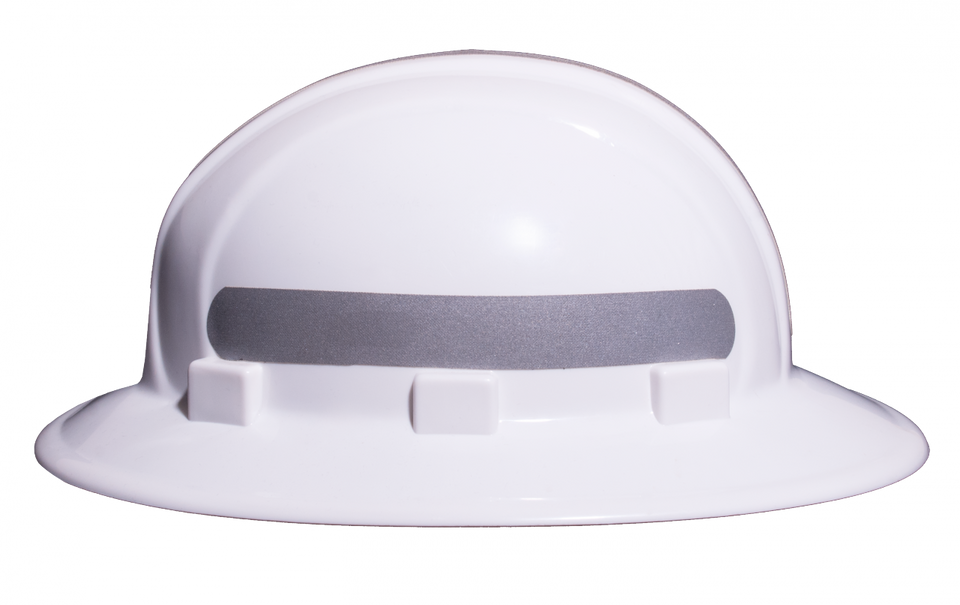 Omega II Full Brim Mohawk Reflective Hard Hat Silver