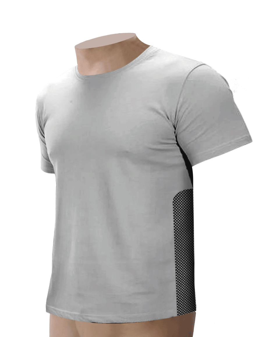 T- shirt with ventilation mesh — VentT — Slate