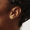 14k Diamond Initial K Earrings