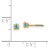 14k Madi K 3mm Blue Zircon Earrings