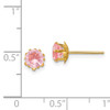14k Madi K 5mm Synthetic (Oct) Earrings