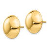 14k 15.50mm Button Post Earrings
