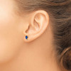14k Sapphire Diamond Earrings