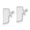 14KW Rhode Island State Earrings