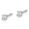 14kw .10ct SI3 G-I Diamond Stud Thread on/off Post Earrings