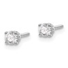 14kw .25ct SI3 G-I Diamond Stud Thread on/off Post Earrings