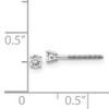 14kw .15ct VS2/SI1 G-I Diamond Stud Thread on/off Post Earrings