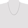 14k White Gold 1.75mm Diamond Cut Rope with Lobster Clasp Chain