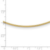 14K Yellow Gold 1.4mm Round Omega