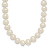 6-7mm White Semi-round Freshwater Cultured Pearl Endless Necklace