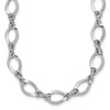 14k White Gold Fancy Link 18in Necklace