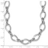 14k White Gold Fancy Link 18in Necklace