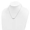 14K Polished Graduated Round CZ 17in Necklace