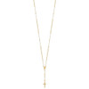 14K Polished Faceted Beads Rosary Necklace