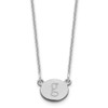 10KW Initial Oval Necklace