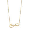 10K 1 Name Infinity with Diamonds Necklace