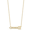 10K Personalized Arrow Necklace