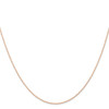 14k  Rose Gold .6 mm Carded Cable Rope Chain