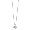14k White Gold Diamond Bee 18 inch Necklace