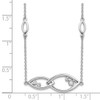 14k White Gold Fancy Dia. 18in Necklace