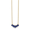 14k Marquise Sapphire 18 inch Necklace