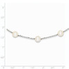 14K White Gold 8-9mm White Freshwater Cultured Pearl 14-station Necklace