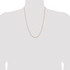 14k Rose Gold 1.65m D/C Cable Chain