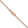 14k Rose Gold 1.65m D/C Cable Chain