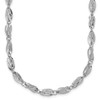 14K White Gold Fancy Link Necklace