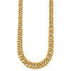 14k Polished Fancy Graduated Curb Chain Necklace