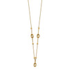 14K Polished Bead and Link w/1.5 in ext. Necklace