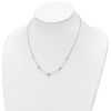 14K Tri-Color D/C Beads Beaded Chain Necklace