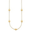 14K Polished 5 Station 16in w/2 in ext. Necklace