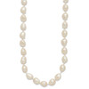 14K 7x11 Baroque White FWC Pearl Necklace