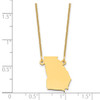 14KY Georgia State Necklace