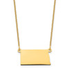 14KY North Dakota State Necklace