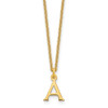 14KY Cutout Letter A Initial Necklace