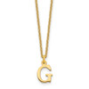 14KY Cutout Letter G Initial Necklace