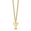 14KY Cutout Letter Y Initial Necklace