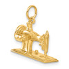 14K  3D Antique Sewing Machine Charm