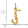 14k 3-D Saxophone Charm