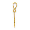 14k Textured Initial J Charm